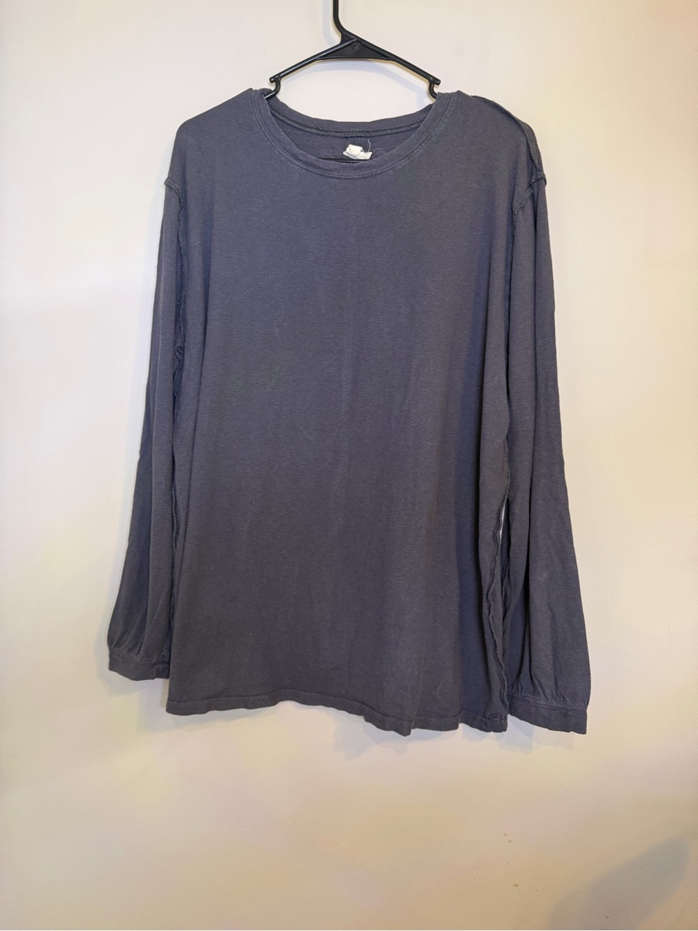 Free People Long Sleeve Tee in Gray